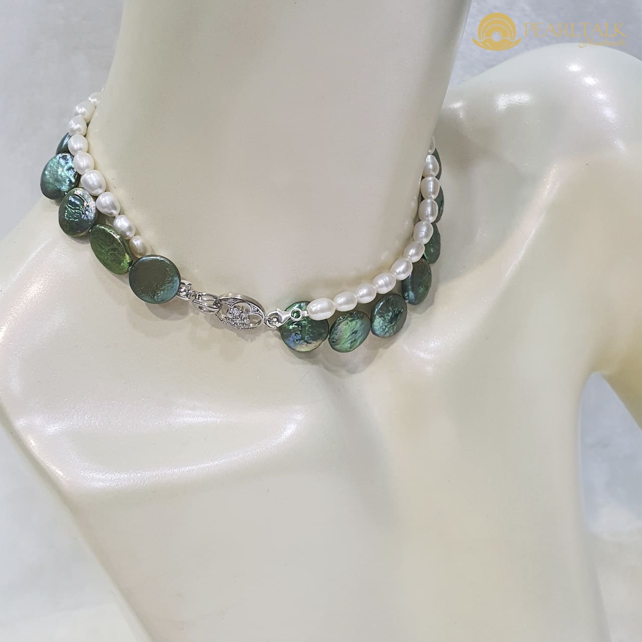 CHUỖI NGỌC TRAI ĐÔI HIGH NECK 5MM 14MM